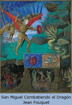San Miguel Combatiendo el Dragón - Jean Fouquet