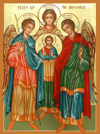 Arcángel San Miguel, Arcángel San Gabriel y Arcangel San Rafael