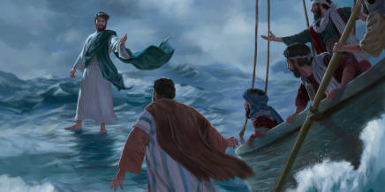 Jesús camina sobre las aguas