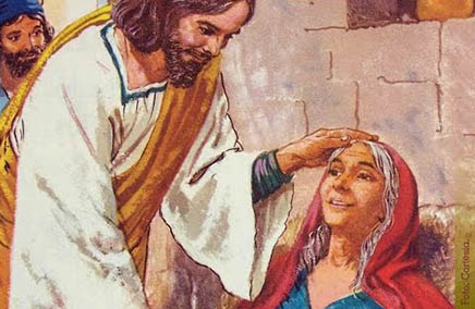 Jesús sana a la suegra de Pedro