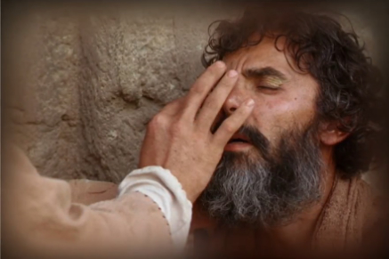 Jesús cura a un ciego